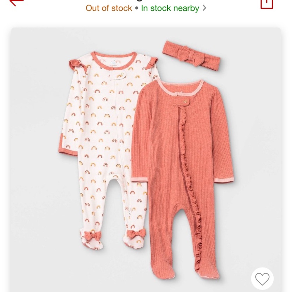 Cloud Island Newborn Sleepers